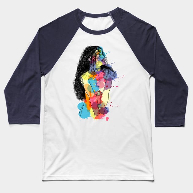 Rihanna fanart Baseball T-Shirt by FernyDesigns